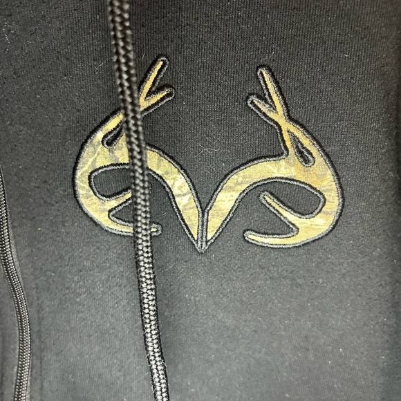 Real tree black camo hood zip-up hoodie - Picture 4 of 9